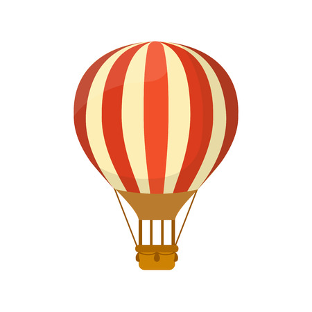 Flat hot air balloon symbol for illustration or logo designのイラスト素材