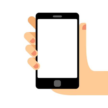 Phone in handのイラスト素材