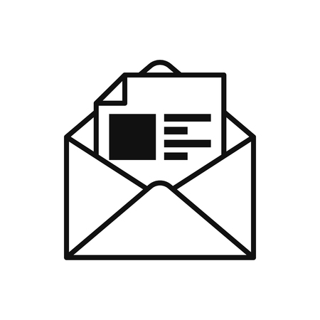 Black mail iconのイラスト素材