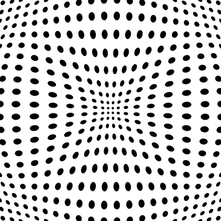 Polka dot pattern with fisheye effect. Vector illustration.の写真素材
