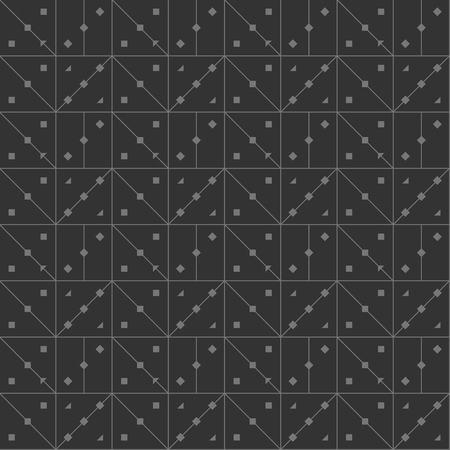 Seamless lines in form of angle squares dark backgroundのイラスト素材