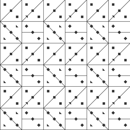 Vector seamless pattern. Modern stylish texture. Repeating geometric tiles of rhombuses and trianglesのイラスト素材