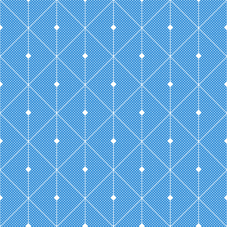 Abstract blue seamless pattern from rectangles. Vector geometric design, modern art graphic. Tile grid for cover, website, flyer or other designのイラスト素材