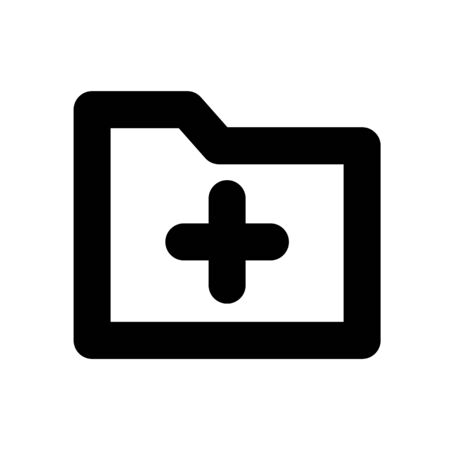 Add folder iconの写真素材