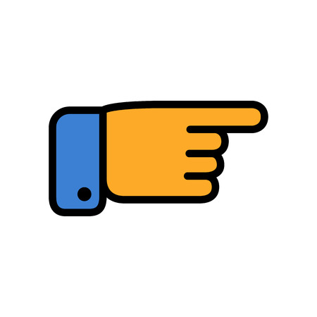 Hand vector flat iconの写真素材