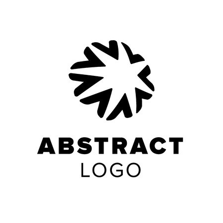 Abstract star logo. Geometric symbol. Template for creative logoのイラスト素材