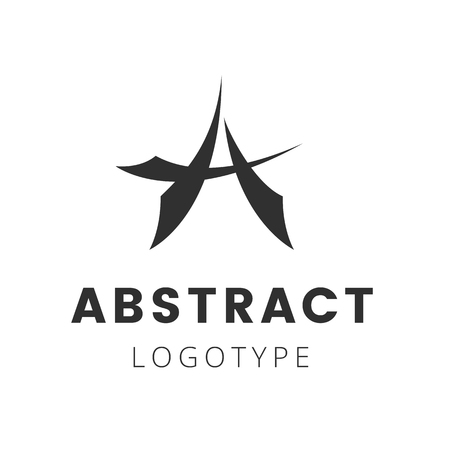 Letter A logo. Vector abstract logo templateのイラスト素材