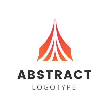 Letter A company logo design template. Triangle pyramid agency logo designのイラスト素材