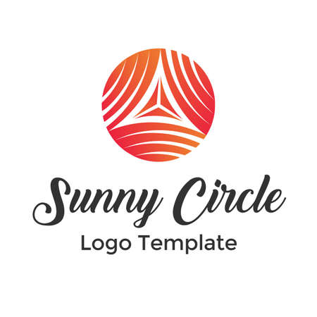 Vector colorful circle lines symbol templateの写真素材