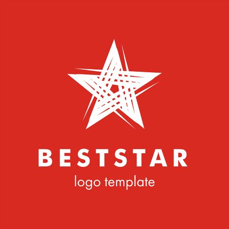 Star logo design templateの写真素材