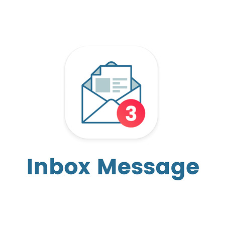 Notification icon on open letter. Concept of ui, red circle, mailbox, check list, writing, incoming message, send data file. Vector illustration in flat style trend modern graphic designのイラスト素材