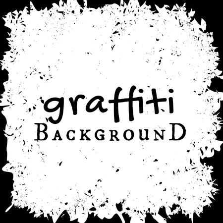 Fashion graffiti hand drawing texture, street art retro style, abstract, vintage design for t-shirt, textile, wrapping paper in black and whiteのイラスト素材