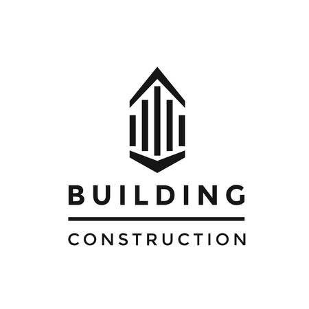 Building construction logo vectorのイラスト素材