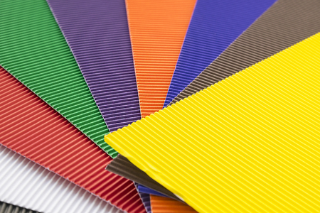 Rubber texture of colorful mats or cellular covers on floor.の写真素材