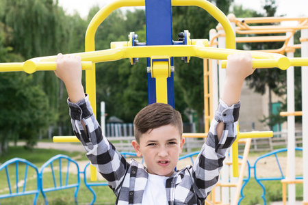 Kid in trendy shirt