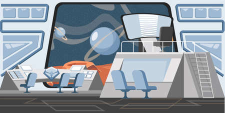 Rocket launch control centerのイラスト素材