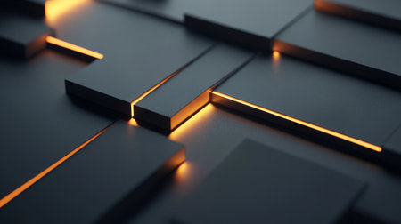 Close-up of a minimalistic graphic design with clean lines and subtle color gradients, ideal for elegant and professional visual communications.の素材