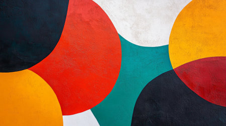 High-resolution close-up of an abstract background with bold, contrasting colors and dynamic shapes, creating a striking and visually engaging composition.の素材
