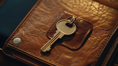 A lock and key on a tablet screen, highlighting data protection and preventing unauthorized access to information.の素材