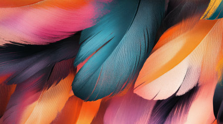 Detailed view of an abstract background with a mix of vibrant colors and fluid brushstrokes, capturing an artistic and dynamic visual movement.の素材