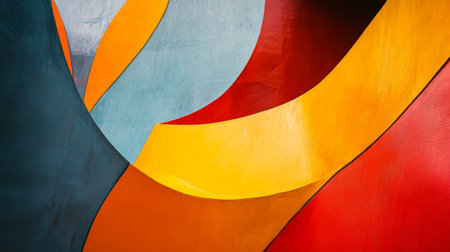 High-resolution close-up of an abstract background with bold, contrasting colors and dynamic shapes, creating a striking and visually engaging composition.の素材