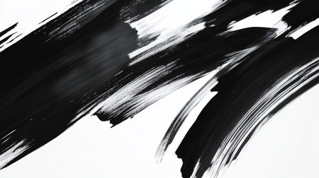 Minimalist abstract background with monochrome brush strokes, modern and clean designの素材
