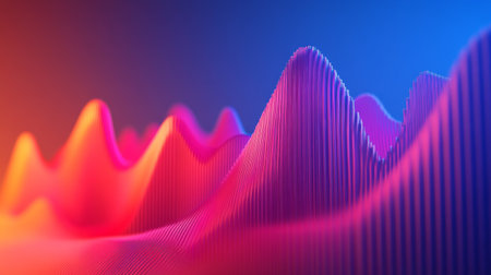 A professional D bar graph with smooth, glossy bars in shades of red and blue, showing the increasing value of a financial market over timeの素材