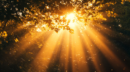 Create  prompts for stock photos related to A bright golden light effect with deep highlights and multiple rays. Bright sun with - characters and ending withの素材