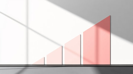 A minimalist financial graph illustrating profit margins over time, featuring sleek lines and a professional color palette, ideal for business presentations.の素材