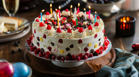 A joyful tea party with an assortment of dainty dessertsの素材