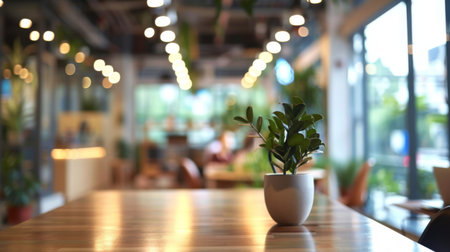 Blurring the Background in a Modern Office Interiorの素材