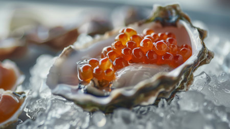 International Buffet - Raw oyster with tobikoの素材