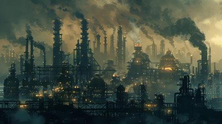 Oil refinery, petroleum , petrochemicalの素材