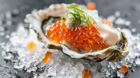 International Buffet - Raw oyster with tobikoの素材