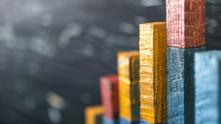 An ascending bar graph representing financial growth and success, a visual testament to investment strategy triumphs.の素材