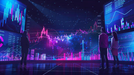 Business people analyze financial data chart trading forex,の素材