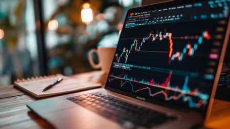 Stock market analysis, business, finance and investment.の素材