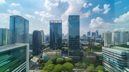 Bangkok Cityscape, Business districtの素材
