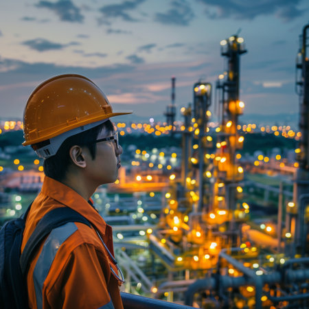 Asian engineer smart city industry background, sustainable power saving energy management smart factory technology,の素材