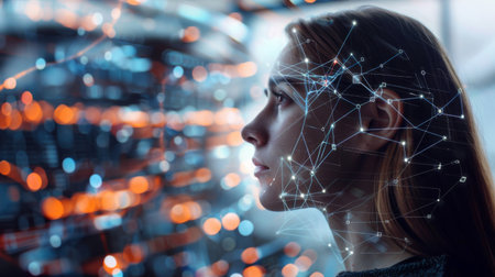 Modern technologies for connection . Mixed mediaの素材