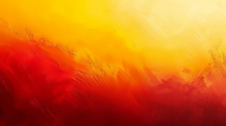 An abstract gradient background transitioning smoothly from deep red to bright yellow. The warm colors blend seamlessly, creating a sense of energy and warmthの素材
