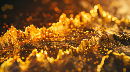 A line graph illustrating the historical price fluctuations of gold, showing trends and patterns over time.の素材