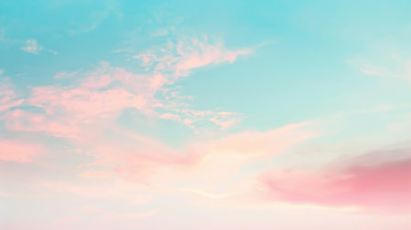 A soft pastel gradient transitioning from pink to blue.の素材