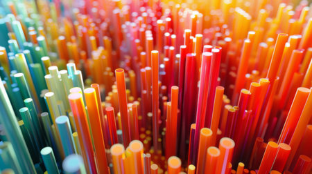 3D histogram depicting the distribution of sales across different regions.の素材