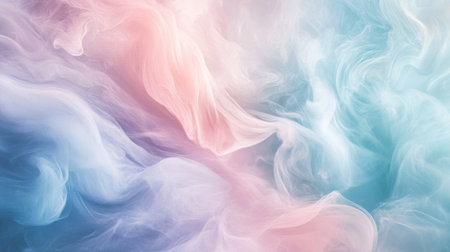 A soft and dreamy abstract background with pastel colors and delicate, swirling textures, providing a calming and ethereal atmosphere.の素材
