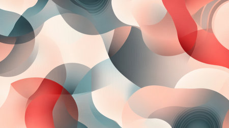 An intricate abstract pattern with geometric shapes and gradients in muted tones, offering a sophisticated and modern aesthetic for digital or print use.の素材