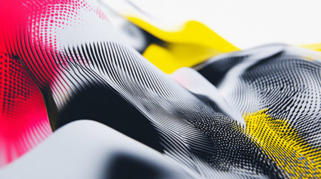 Close-up of a modern graphic with abstract elements and dynamic compositions, highlighting innovative design techniques and creative aesthetics.の素材