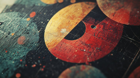 High-resolution close-up of a visually appealing graphic with layered textures and rich colors, designed to enhance visual storytelling and brand identity.の素材