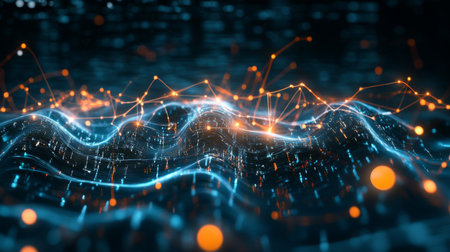 Detailed shot of a modern EEG device with electrical wave patterns representing brain activityの素材