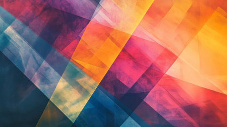 An abstract background featuring bold, intersecting lines and vibrant hues, adding a modern and artistic touch to the visual.の素材